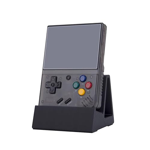 Miyoo Mini Plus Charging Dock, 3D Printed Magnetic Charging Dock for Miyoo Mini Plus Game Retro Console Handheld Miyoomini+ Charging Base Magnet Stand (Black)