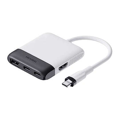 Hagibis Switch Video Capture Card Portable Switch Dock for Nintendo Switch/iPhone 16 15 Pro Max Live Streaming Gaming USB 3.0 1080P 60Hz Video Recorder, Quest 3 with 4K HDMI(White MS2130 Chip)