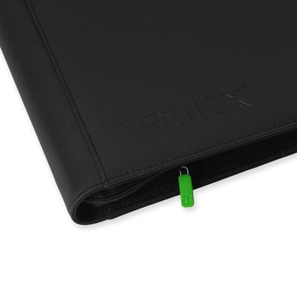 Vault X 16 Pocket XXL Zip Trading Card Binder 1088 Cards Exo-Tec (Black) | Holds 1088 standard-size TCG cards in 34 side-loading 16-pocket pages. Padded, water-resistant Exo-Tec cover.