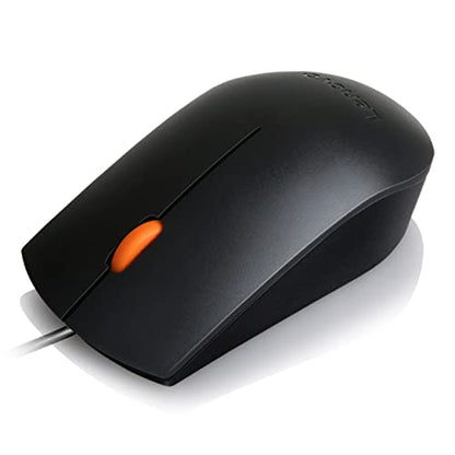 Lenovo GX30M39704 300 - Mouse - Right and Left-Handed - Wired - USB - for 320 Touch-15, 320-14, 320-17, 520-22, 520-24, 520-27, 720-18, Legion Y520-15, V110-15 Black (Pack of 2) - color: Black 300 (Pack of 2)