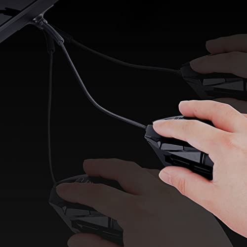 Gaming Mouse-Bungee Cord Holder, Super Compact Size, Gaming Desk Accessories, Bungee Cable Holder Fixer for E-Sports Desktop Arrangement, Offices, Home