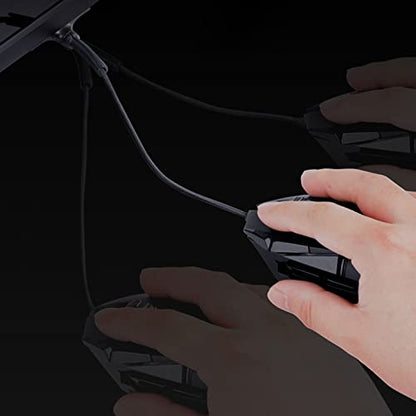 Gaming Mouse-Bungee Cord Holder, Super Compact Size, Gaming Desk Accessories, Bungee Cable Holder Fixer for E-Sports Desktop Arrangement, Offices, Home