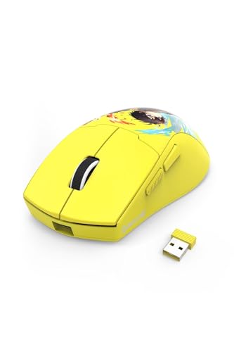 Redragon M918AK 3-Mode Wireless Gaming Mouse, 55G Lightweight 26K DPI Mouse w/Ergonomic Natural Grip Build, Full Programmable Buttons, Software Supports DIY Keybinds & DPI