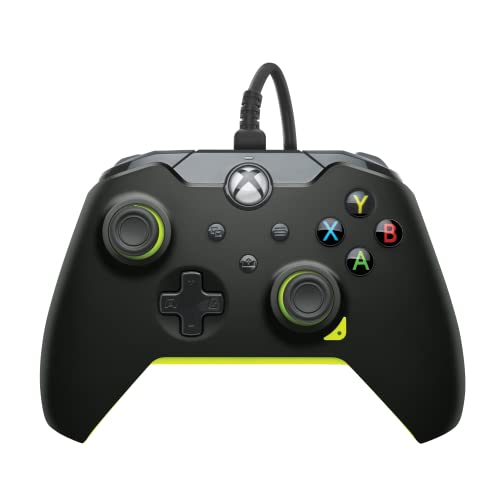PDP Wired Controller Electric Black for Xbox Series X|S, Gamepad, Wired Video Game Controller, Gaming Controller, Xbox One, Officially Licensed - Xbox Series X - color: Electric Black
