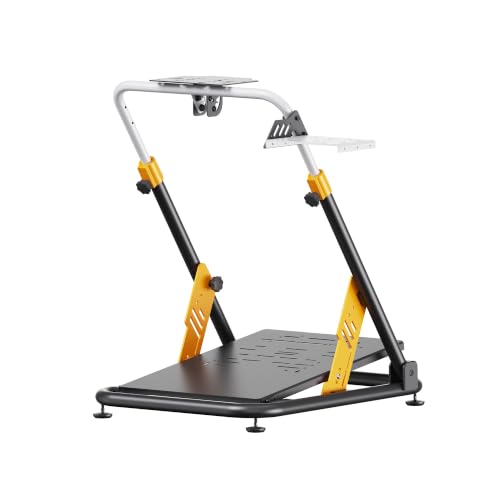 PXN A11 Heavy-Duty Foldable Racing Wheel Stand | Carbon Steel Frame, Height and Angle Adjustable, for V99, V10, VD4, VD6, G29, G920, G923, R3, R5 & More