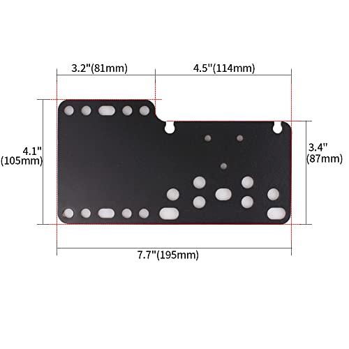 RASTP PC USB Handbrake Plate For SIM Racing Games Logitech G27 G25 G29 T500 T300(ONLY Plate) - color: Style A-Black