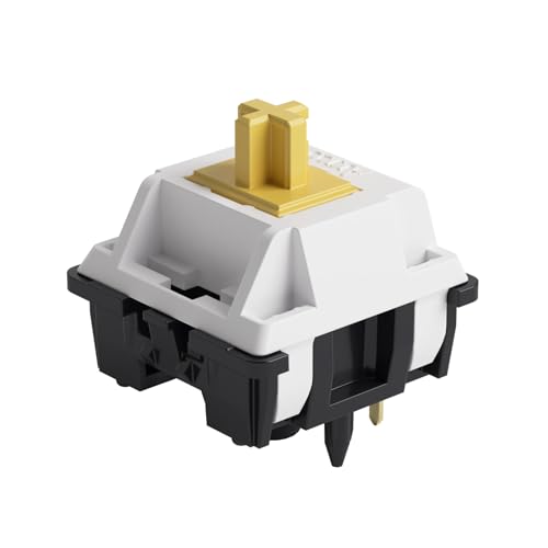 Akko V3 Penguin Tactile Silent Keyboard Switch for Mechanical Gaming Keyboard, 5-Pin 50gf Quiet Pre-Lubed Switches with Standard MX Structure (45pcs) - color: Penguin