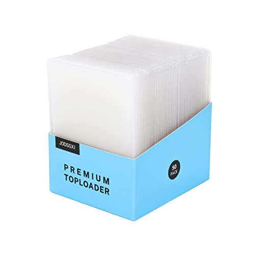 3" X 4" Top Loaders for Cards, 50 Pcs/Bag | Double-Sided Removable Protective Films, Hard Plastic Card Sleeves, Slightly Flexible, Easy Take in and Take Out - size: W50 PACK