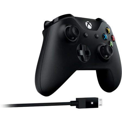 Microsoft 4N6-00001 Xbox Controller + Cable for Windows, Black