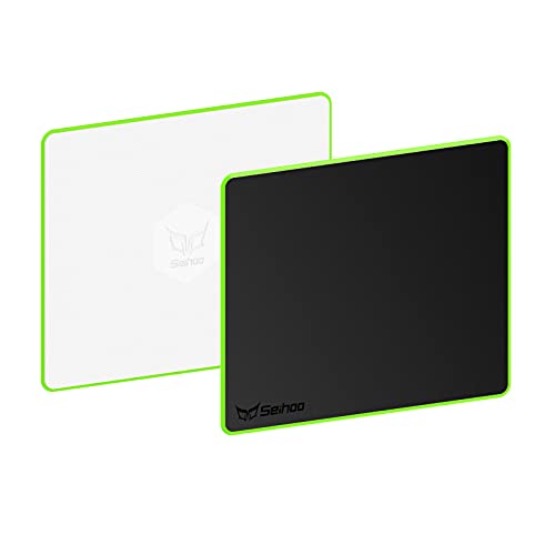 Plastic Resin Hard Mouse Pad Premium Esports Waterproof Ultra Smooth No Irritating Smell Environment Fast and Accurate Control for Office and Gaming Laptop - color: Plastic Resin-Green, size: 9.45x7.87in