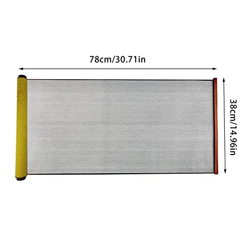 Flylin Calligraphy Cloth, Reusable Chinese Calligraphy Practicing Tool Magic Water Painting Paper Ten Thousand Times Writing Cloth Scroll for Home School (Yellow) - color: Yellow