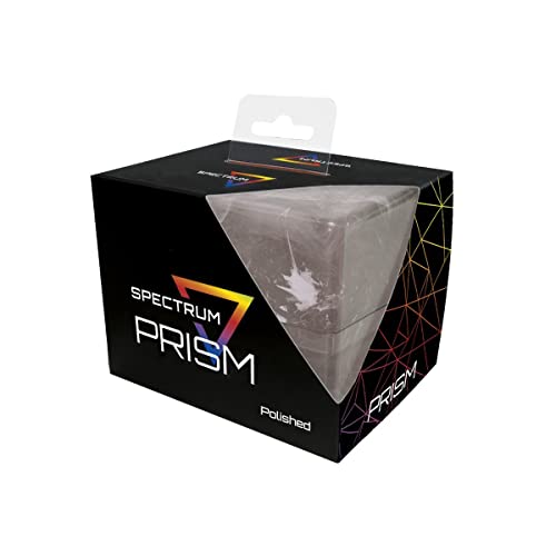 BCW Spectrum Prism Deck Case - Marble Black - 1 Pack | Secure Snap Closure Card Deck Case | Fits 100 Double-Sleeved Cards | Trading Card Deck Storage Ideal for Magic the Gathering, Pokemon, and More - color: Marble Black, size: 1 Pack