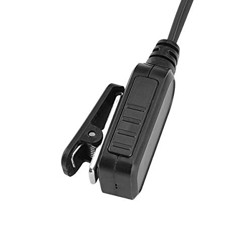 XU2600 C Shape Swivel Earpiece Surveillance Headset PTT/Mic Compatible with Motorola Radio HKLN4599 hkln4604 HKLN4604 - style: C type