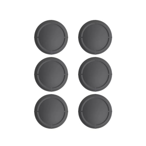 Ferkurn Joystick Replacement Cap Thumb Grip for Switch OLED Joycon & Switch Lite, Joycon Grip Button Stick Cover 3D Analog Cap Skin Replacement Part Repair Kit Accessories, 6PCS - color: Grey