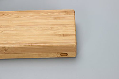 YMDK Handcraft GH60 Solid Wooden Case for 60% Mini Mechanical Gaming Keyboard Compatible Poker2 Pok3r Faceu 60 Wooden Shell (Bamboo Box Case) - color: Bamboo Box Case