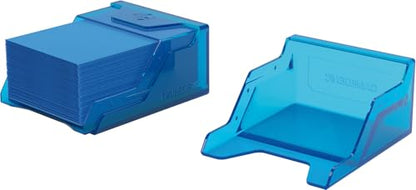 Gamegenic Bastion 50+ XL Deck Box - Compact, Secure, and Perfectly Organized for Your Trading Cards! Safely Protects 50+ Double-Sleeved Cards, White Color, Made - color: Blue