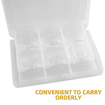 3DS Game Holder Card Case, 28-in-1 Game Holder Card Case Compatible with Nintendo NEW 3DS / NEW 3DS XL / 3DS / 3DS XL / DSi / DSi XL / DS / NEW 2DS /NEW 2DS XL / 2DS/ 2DS XL Catridge Storage Box (White) - color: White
