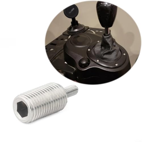 Stainless Steel Gear Shifter Adapter for Logitech G25 G27 G29 G920 Racing Wheel, M12x1.25 and M4x0.7 Threaded Screw