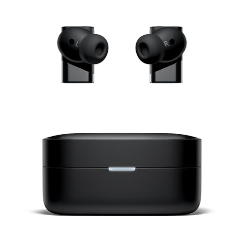 Status Pro X Wireless Earbuds, Triple Speaker Driver, Hi-Res Audio with LDAC, 52dB ANC, 6 Beamforming Mics with VoiceLoom AI for Clearest Calls (Black Alloy) - color: Onyx