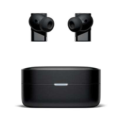 Status Pro X Wireless Earbuds, Triple Speaker Driver, Hi-Res Audio with LDAC, 52dB ANC, 6 Beamforming Mics with VoiceLoom AI for Clearest Calls (Black Alloy) - color: Onyx