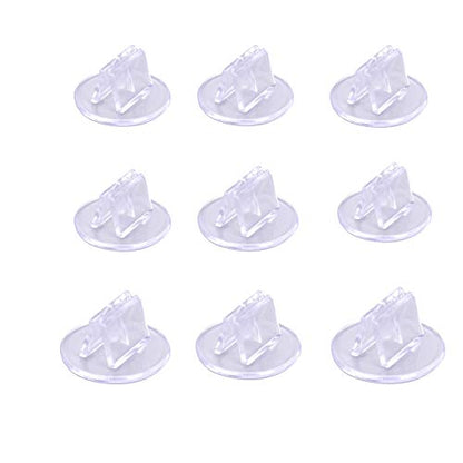 100 Piece Game Card Stands - Translucent Miniature Bases & Business Card Holder