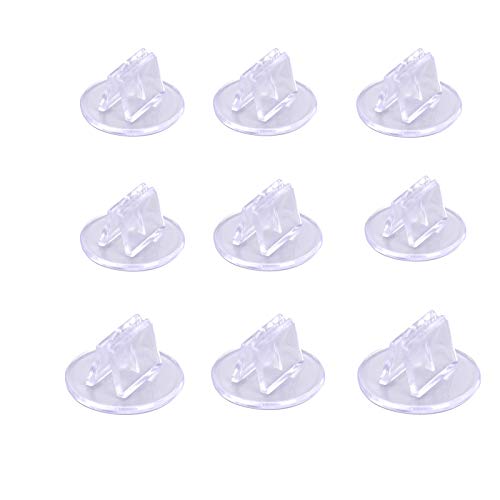 100 Piece Game Card Stands - Translucent Miniature Bases & Business Card Holder