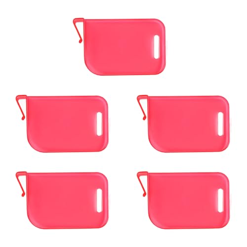 5pieces Trading Card Box Baffle Clip Card Storage Partition Board Card Box Divider Clapboard - color: Red