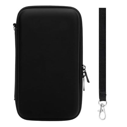 Carrying Case for NintendoNew New 2DS XL, 2DS LL, New 3DS, 3DS Console, Hard Protective Shell Travel Case Pouch with 8 Game Cartridges Slot, Water Proof PU & Hard EVA, Console - color: Black