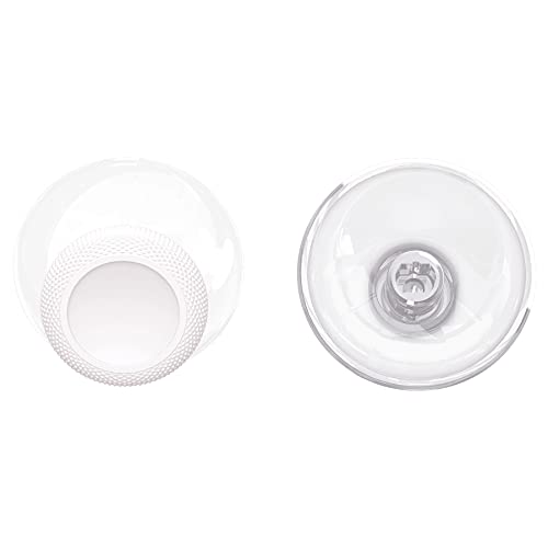 eXtremeRate Replacement Thumbsticks for Xbox Controller, Joysticks Repair Kit for Xbox Series X/S, One (Standard, Elite V1), Custom Analog Stick Button - White & Clear - color: Clear White