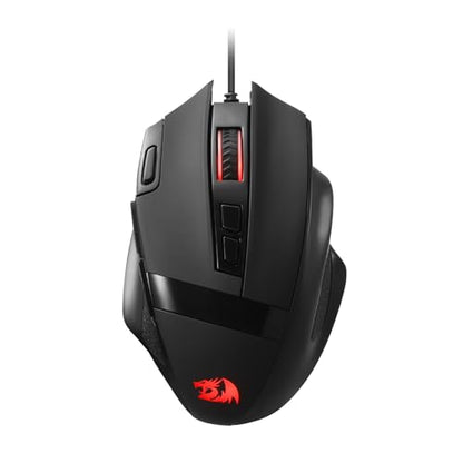 Redragon M619 Wired RGB Optical Gaming Mouse 12800 DPI Remapping Keys | Stable Lag-Free Connection, Smooth Precise Tracking, Programmable Button, Ergonomic Grip Body Comfort