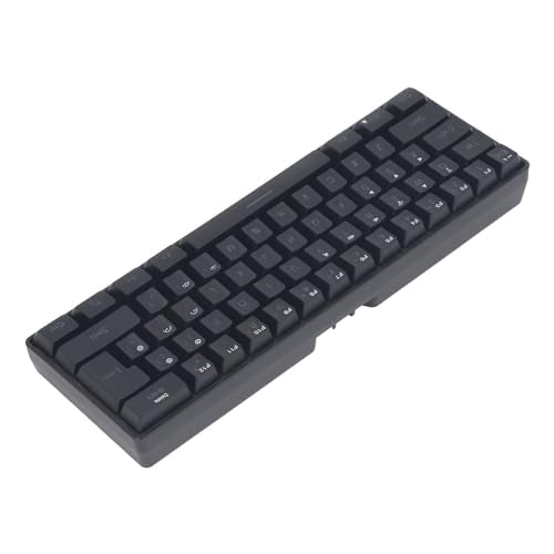 Semme 3 Mode Silent RGB Backlight Keyboard Wired Compatibility for Laptop Phone Tablet Gaming and Office Use (Black) - color: Black