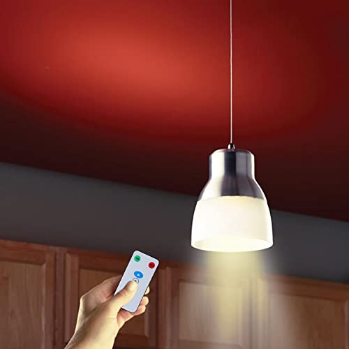 BSOD Rechargeable Light Bulbs, LED Magic Bulb with Remote Controller Warm White Emergency Lamp Without Electricity Battery Operated Light 7W Bulb E26 for Home Indoor Lighting (Warm White 2 Pack) - color: Warm White 2 Pack