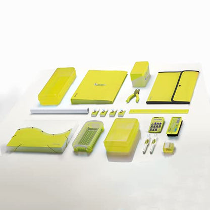 Enday Index Card Holder 3x5, Green Index Card Case with 5 Tab Dividers, Index Card Organizer, Flash Card Holder, Holds 100 Cards, 4 Pack - color: GREEN, size: 4