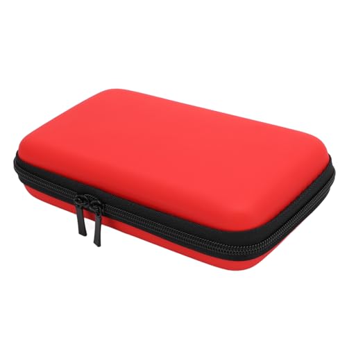 Carrying Case for NintendoNew New 2DS XL, 2DS LL, NEW 3DS, 3DS Console, Hard Protective Shell Travel Case Pouch with 8 Game Cartridges Slot, Water Proof PU & Hard EVA, Console - color: Red