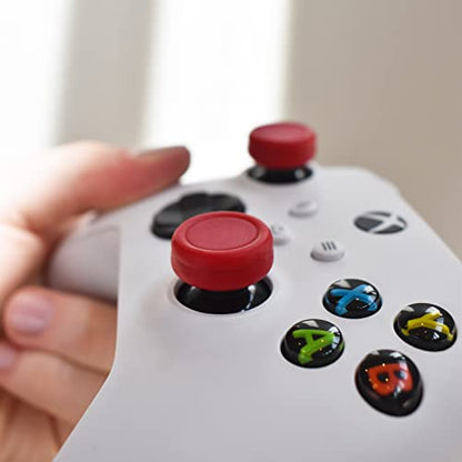 Setex Gecko Grip Thumbstick Grip Covers, PS5, Xbox, Switch, 1 Pair, Red | Microstructured Analog Stick Anti Slip Thumb Grips, Playstation 5, Switch 2, Xbox Controller, Performance Grip Covers Only - color: Red, size: 1 Pair
