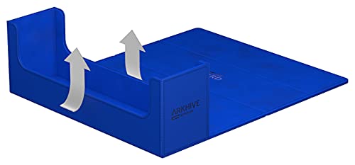 Ultimate Guard Arkhive 400+, Deck Case for 400 Double-Sleeved TCG Cards, Blue, Compatible with Boulders, Magnetic Closure & Microfiber Inner Lining - color: Blue, size: 400+