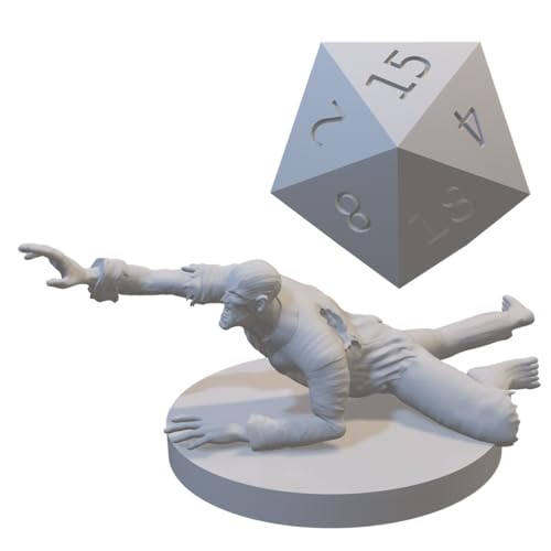 Set of 7 Zombie Undead Monster Miniatures for DND Pathfinder RPG Unpainted Resin 28mm-32mm