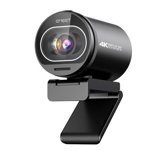 EMEET S600 4K Webcam for Streaming - Sony 1/2.55'' Sensor, PDAF Autofocus, 1080P@60FPS, 2 Noise Reduction Mics, Built-in Privacy Cover, 73° FOV, Streaming Camera for Live Commerce/Gaming/Beauty | 1080P@60FPS, 2 Noise Reduction Mics, Built-in Privacy Cover