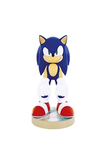 Cableguys Modern Sonic Controller Holder & Phone Stand - Gaming Setup Accessories for Desk and Game Room, Controller Stand Compatible with Xbox, PlayStation & Most Standard Game Controllers