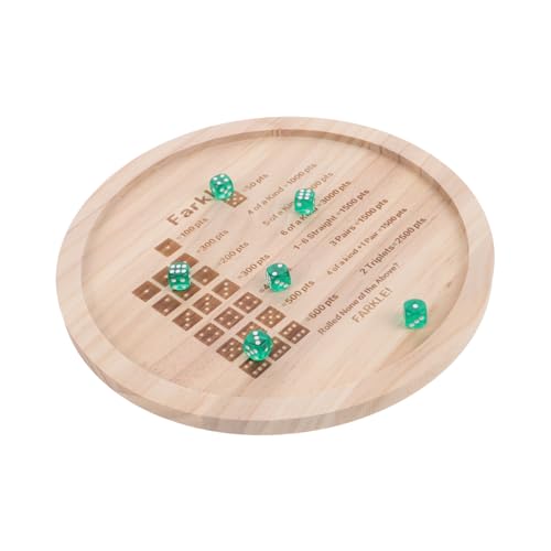 Dice Game Playset Wooden Dice Tray for Rolling Storage Tray Modern Game Night Accessory