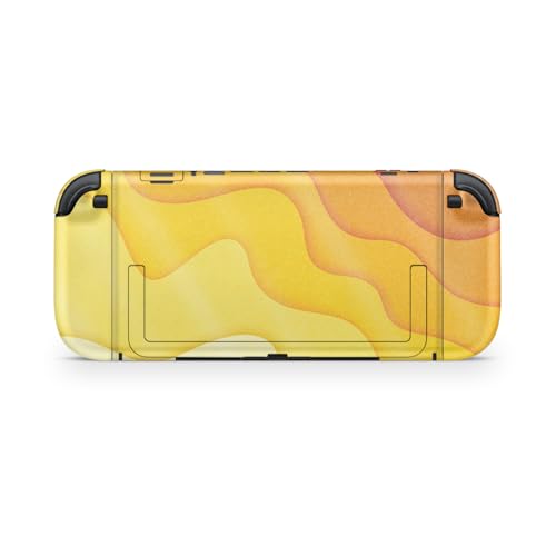 Glossy Glitter Gaming Skin Compatible with Nintendo Switch 2 Console Only - Papercraft Yellow - Premium 3M Vinyl Protective Wrap Decal Cover - Easy to Apply | Crafted in The USA by MightySkins - color: Papercraft Yellow, size: Switch 2 Console Skin Only,