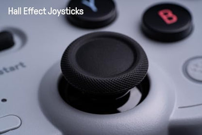 8Bitdo Pro 2 Wireless Bluetooth Controller with Travel Case, Hall Effect Joystick Update, Retro Gamepad for Switch/Switch 2, PC, Android, and Steam Deck & Apple (Gray Edition) - color: Gray Edition