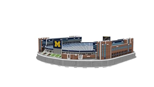 Pro-Lion 3D Jigsaw Puzzle of Michigan Wolverines Stadium -106 Pieces | Home of Michigan Wolverines | NCAA Football Gifts for Age 7+ - style: Michigan Wolverines