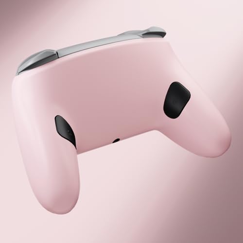 eXtremeRate Replacement Bottom Shell for Nintendo Switch 2 Pro Controller, Custom DIY Rear Plate Back Housing Cover Case for Switch 2 Pro Controller - Cherry Blossoms Pink - color: Cherry Blossoms Pink