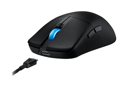 ASUS ROG Harpe Ace Mini Wireless Esports Gaming Mouse – Small Compact Design, Right-Handed, 49g Lightweight, Tri-Mode Connectivity, 36K DPI, up to 105Hr Battery, Pro-Approved, PC/Mac Support - Black - color: Black, style: Harpe Ace Mini