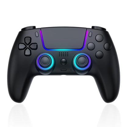 Pogriko Wireless Controller for PS5/Pro/Slim Console for PS5 Controller, Wireless Gamepad with Back Button, Turbo, Dual Vibration, Motion Gyro, 3.5mm Audio Jack, Mic, Speaker