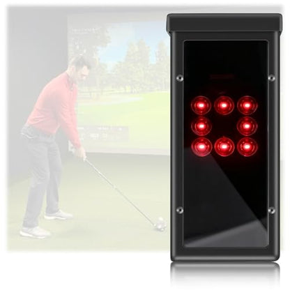 Protective Shield for Square Golf Launch Monitor, Metal Square Golf Protective Case with High-Transparency Acrylic Panel, Indoor/Outdoor Use, Protects Against Collisions