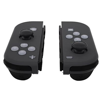 eXtremeRate Replacement Two-Tone Jelly Buttons for JoyCon, New Hope Gray & Clear w/Symbols Custom Controller ABXY Direction Home Capture + - Keys, Action Face Button for Nintendo Switch & Switch OLED - color: New Hope Gray & Clear