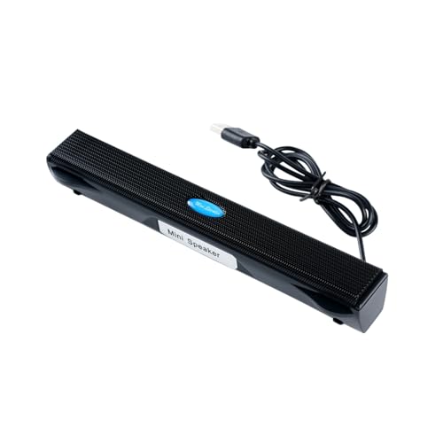 Computer Speakers for Desktop Pc, USB Pc Speakers for Desktop | Wired Laptop Sound Bar, Usb Speaker, Small Soundbar For Meeting, Gaming, Online Learning, Plug & Play Mini Computer Soundbar