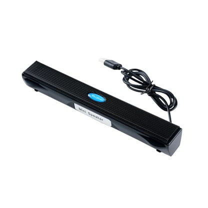 Computer Speakers for Desktop Pc, USB Pc Speakers for Desktop | Wired Laptop Sound Bar, Usb Speaker, Small Soundbar For Meeting, Gaming, Online Learning, Plug & Play Mini Computer Soundbar